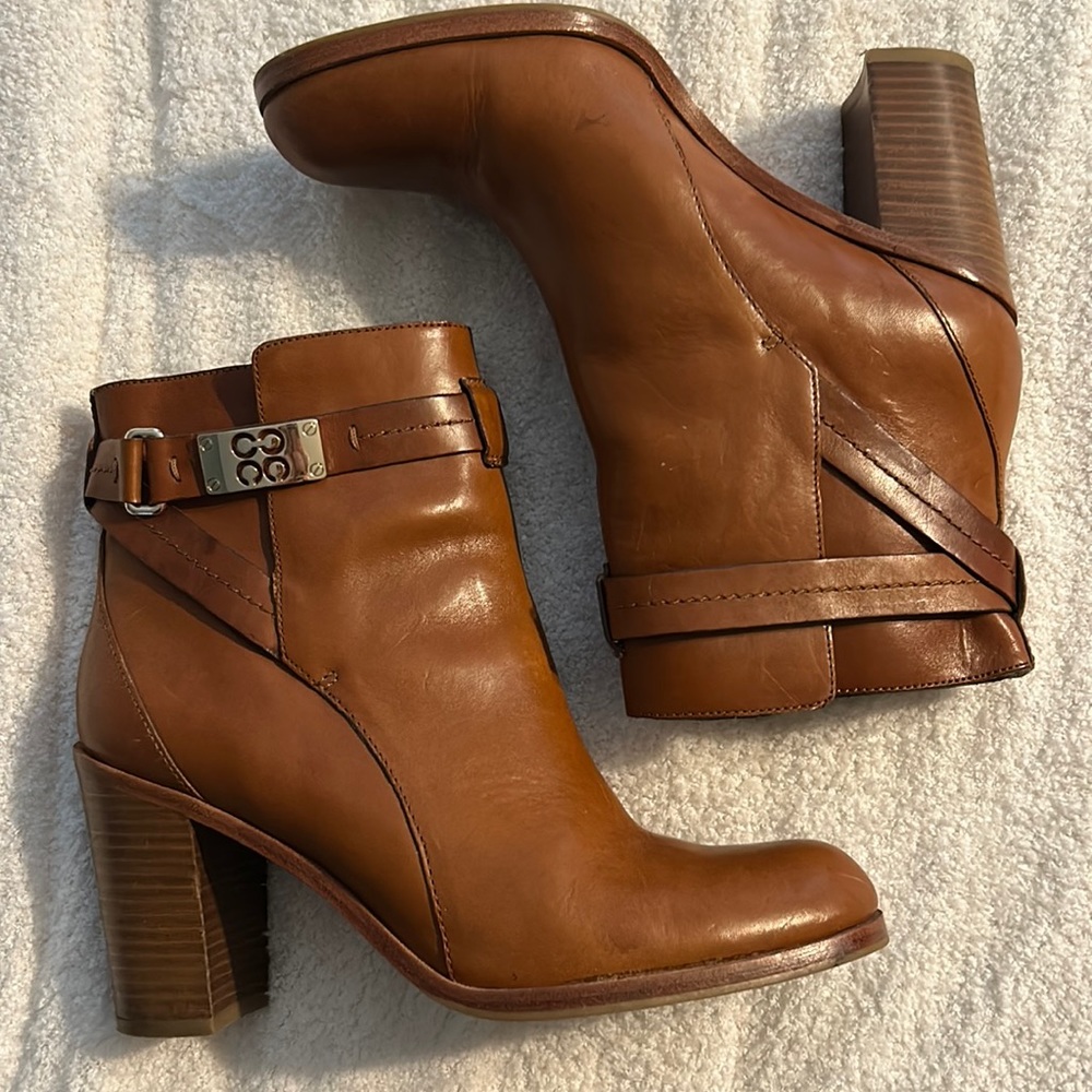 Coach heeled boots